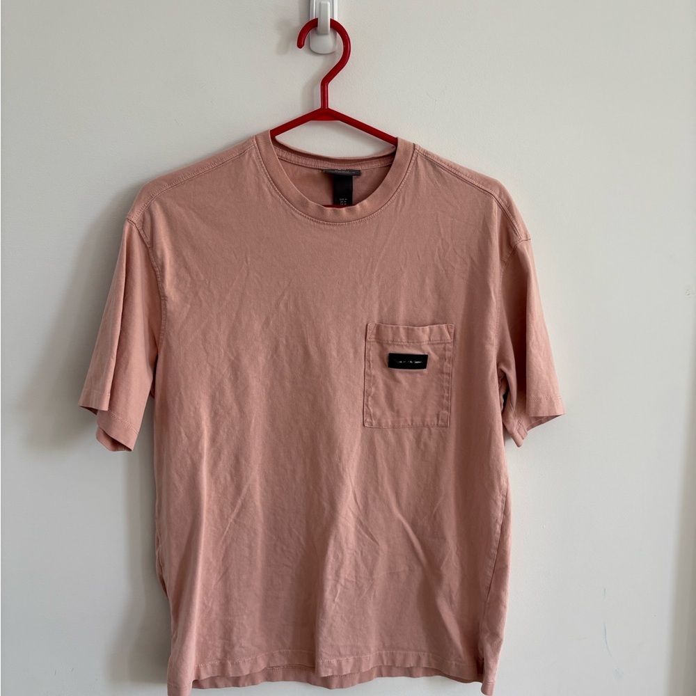 Men's Pink T-Shirt with Pocket